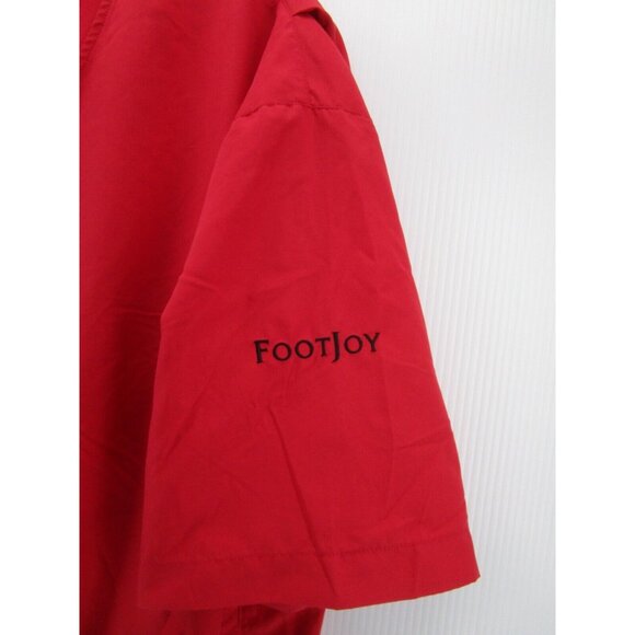 FootJoy Jacket Medium FJ Golf Windbreaker Pullover Logo Elastic Waist - Picture 3 of 11